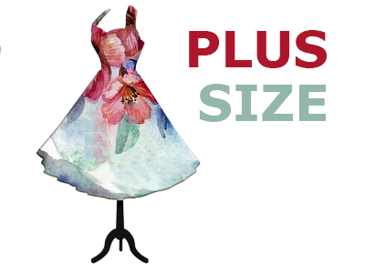 Šifonové šaty v plus size velikostech.